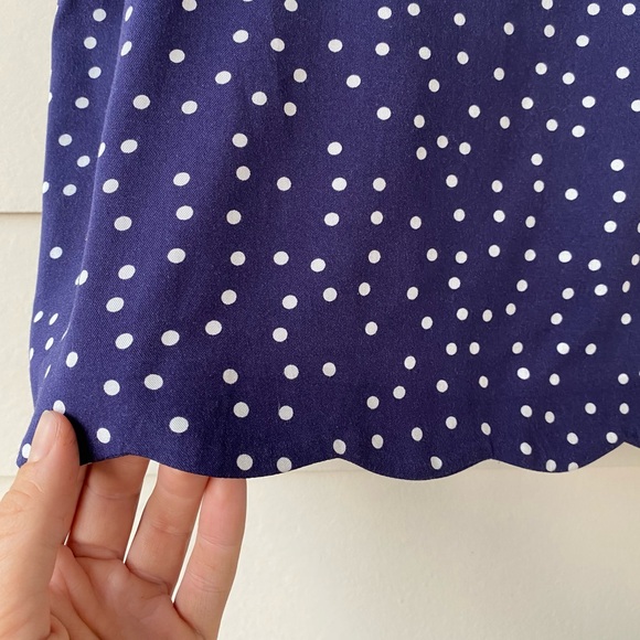 Market & Spruce • NWT Kali Scalloped Knit Polka Dot Mini Skirt Size Large - Picture 15 of 15